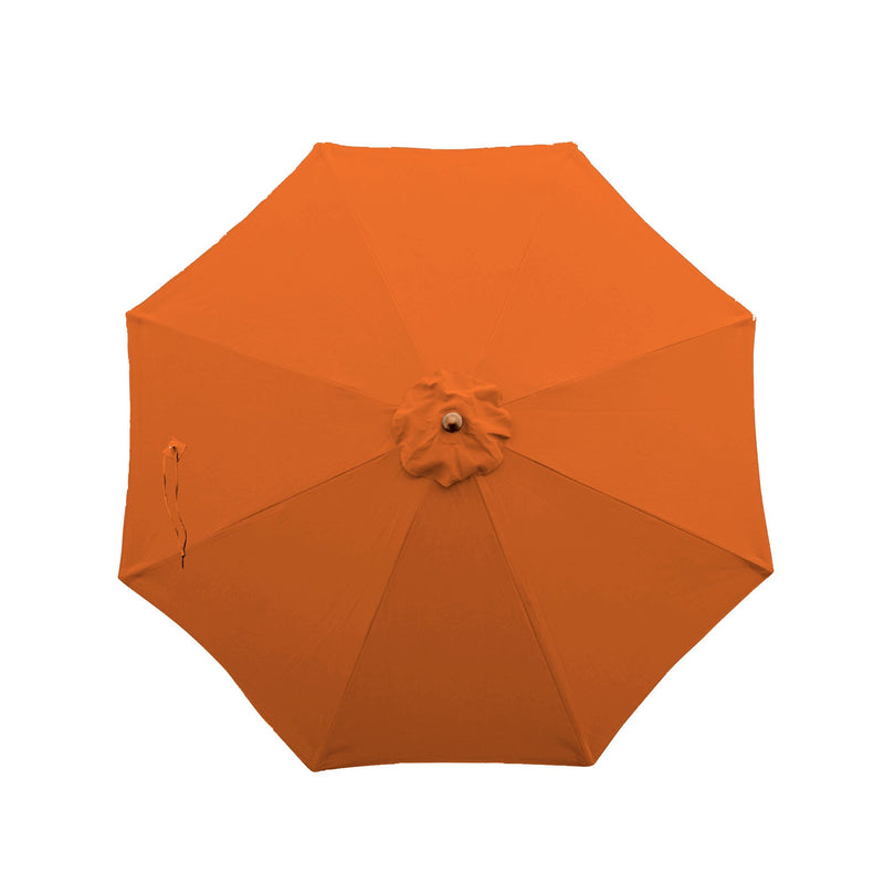 11ft Market Patio Umbrella 8 Rib Replacement Canopy Tuscan Orange