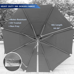 11ft Market Patio Umbrella Double-Vented 8 Rib Replacement