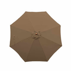 11ft market patio umbrella 8 rib replacement canopy in Carmel Latte color