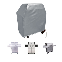 A gray vinyl BBQ outdoor grill cover by Formosa Covers, sized at 48