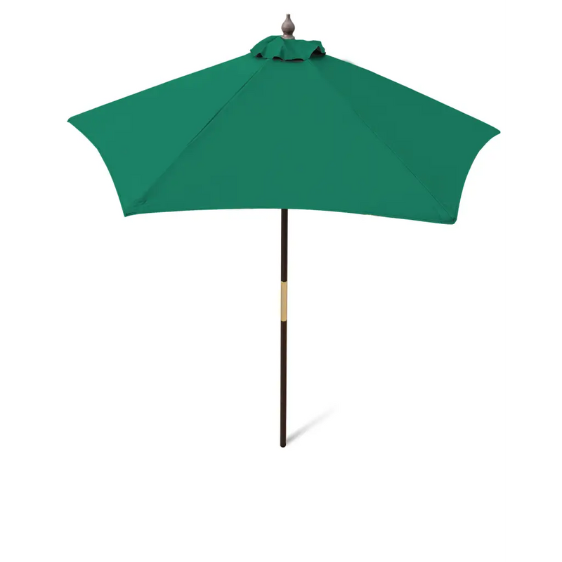 7ft Wooden Patio Garden Market Umbrella with Tilt Mechanism