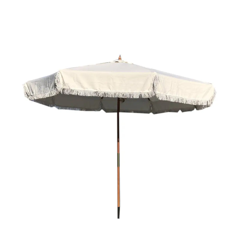 9ft 8 Ribs Replacement Umbrella Canopy w/Fringed Valance in