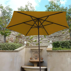 9ft Market Patio Umbrella 6 Rib Replacement Canopy Yellow