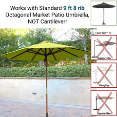 9ft Market Patio Umbrella 8 Rib Replacement Canopy Avocado