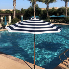 9ft Market Patio Umbrella 8 Rib Replacement Canopy Blue