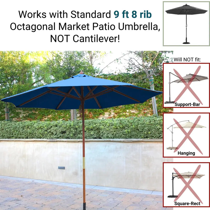 9ft Market Patio Umbrella 8 Rib Replacement Canopy Capri