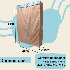 Portable Garment Rack Cover 48