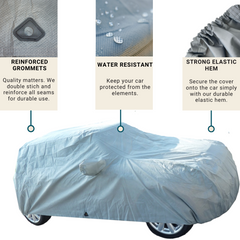 The Formosa Covers Car Cover for Mini Cooper Hardtop 2 Door and 4 Door, Convertible, Coupe, fits up to 158