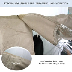 Closet Rod and Portable Clothing Rack Shoulder Garment Dust