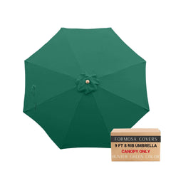 9ft Market Patio Umbrella 8 Rib Replacement Canopy Hunter Green