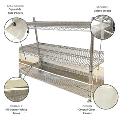 Storage Shelving Bottom Cover 36W x 18D 6H one side see