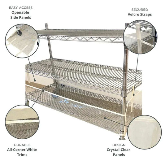 Storage Shelving Bottom Cover 36W x 24D 6H one side see