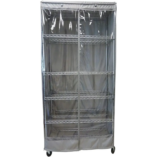 Storage Shelving Unit Cover fits racks 30W x 14D 62H one