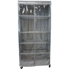 Storage Shelving Unit Cover fits racks 30W x 14D 62H one