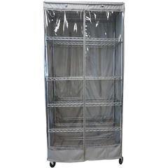 Storage Shelving Unit Cover fits racks 36W x 18D 62H one