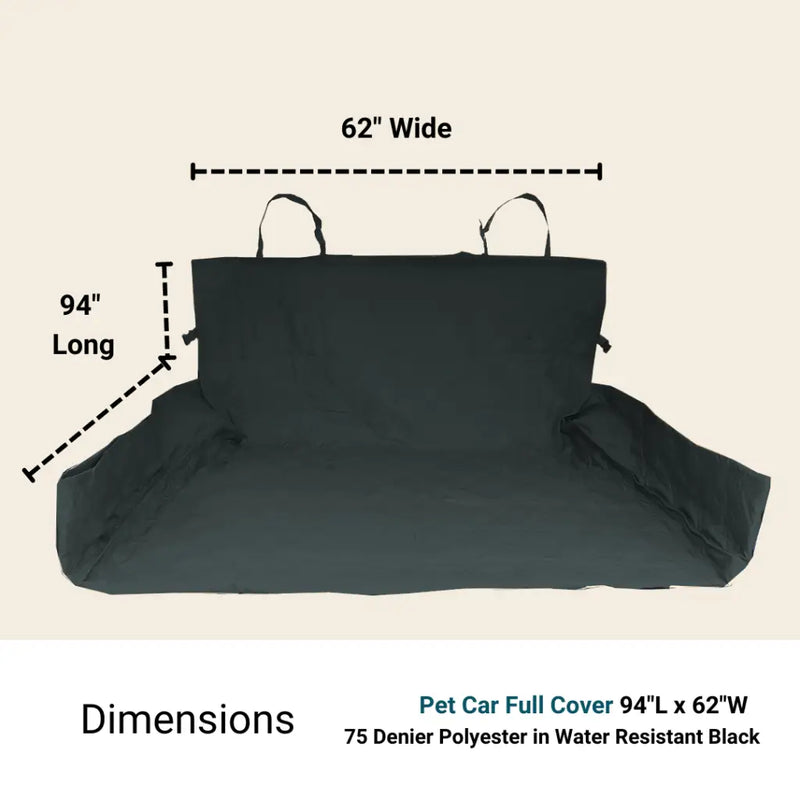 XX-Large Pet Seat Cover For Truck Van or Large SUV 62W Black